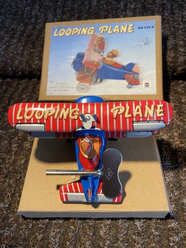 Tinplate clockwork plane adult - tinplate,