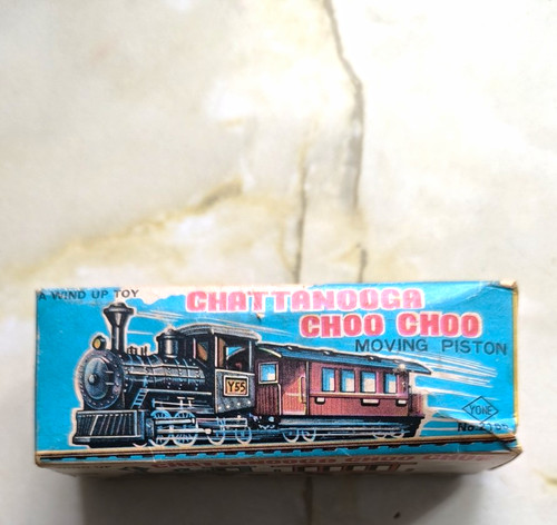 Old train with original - train, box