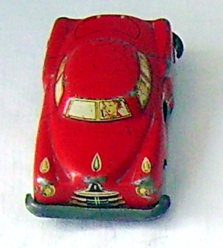 Toy red car - red,