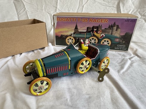 Vintage tin toy bugatti - toy, t-35