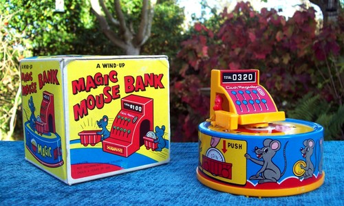 Vintage clockwork tin - vintage,