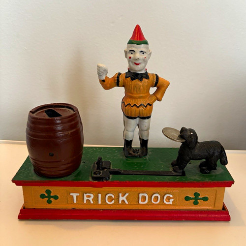 Vintage trick dog clockwork - trick,